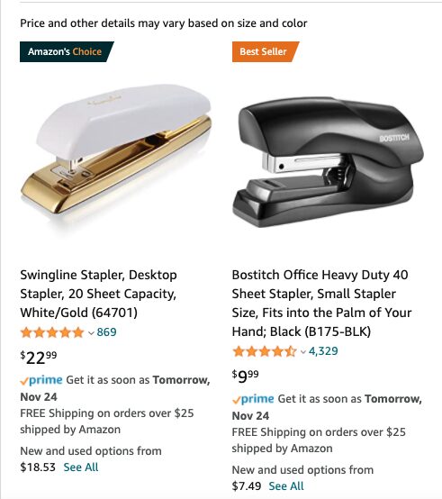 Amazon choice vs best seller badge